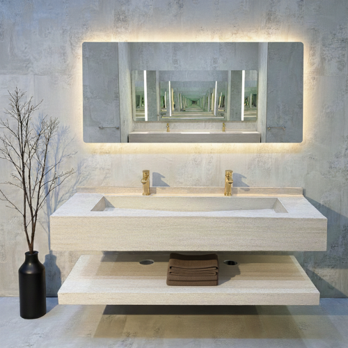 مغسلة شلال 150 سم ترافنتينو بيج