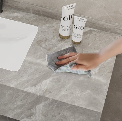 مغسلة رمادي رصاصي قياس 100 سم مع 3 ارفف ومرايا مضي...