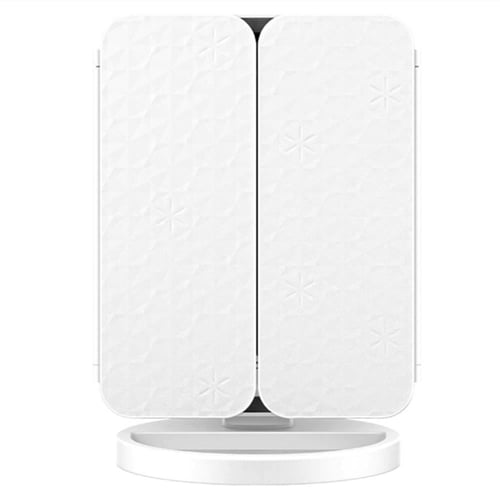 مرآة مكياج مضيئه قابلة للطي بثلاثة جوانب و ابعاد م...