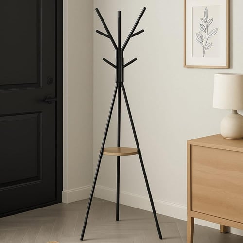 علاقة ملابس اسود او شماعة ملابس للمداخل وغرف النوم