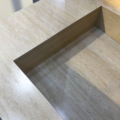 مغسلة ضيوف شلال 120 سم ترافنتينو بيج