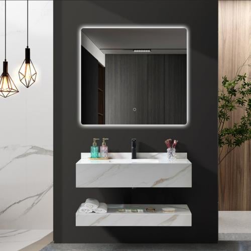 مغسلة ديكور 80 سم رخام صناعي (حجر) حوض ليزر - لون...