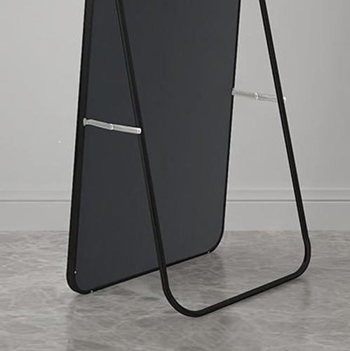 مرآة أرضية أسود مع حامل قياس 50-160 سم