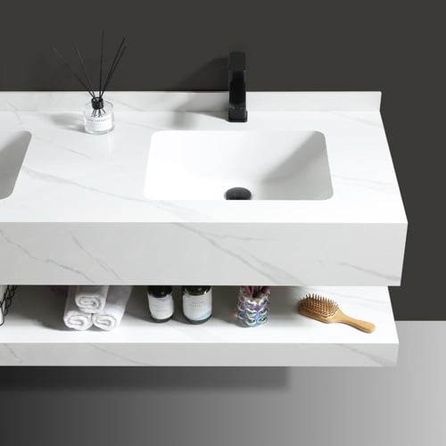 مغاسل دبل رخام صناعي حوضين 150 سم بورسلان حجر رخام...