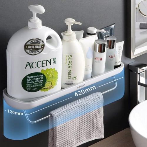 رف تخزين متعدد الاستخدام بحامل مناشف