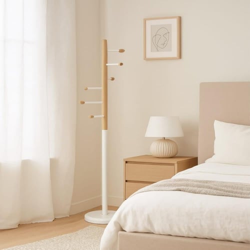 علاقة عبايات أبيض او شماعة ملابس للمداخل وغرف النو...