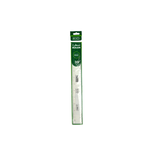 مسطرة شفاف 30 سم روكو | 30cm Transparent Ruler ROC...