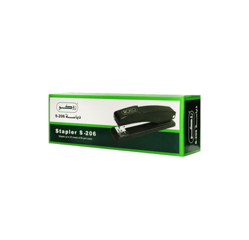 دباسة S-206 أسود روكو | S-206 Black Stapler ROCO