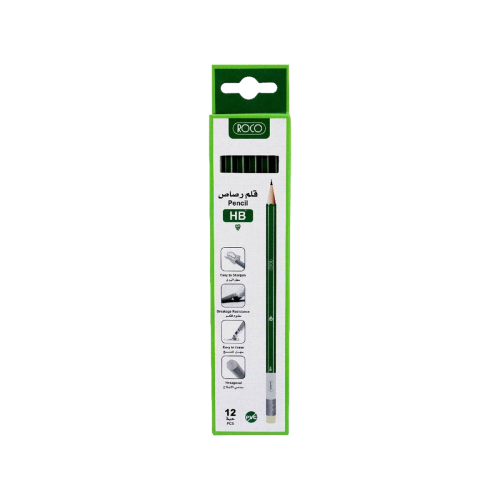 قلم رصاص أخضر العلبة 12 حبة