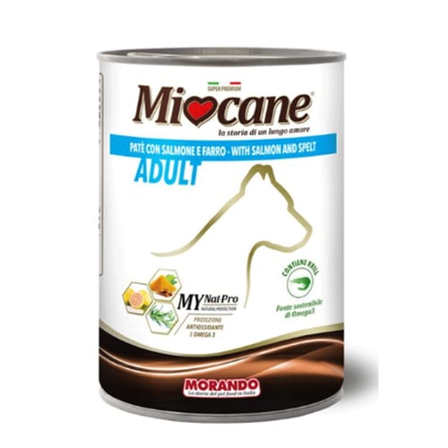 ميوكين – طعام رطب للكلاب البالغة | باتيه السلمون و...