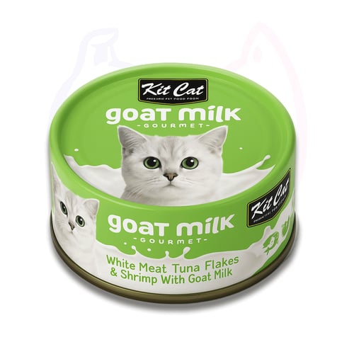 كت كات شرائح التونا البيضاء مع الجمبري و حليب الما...