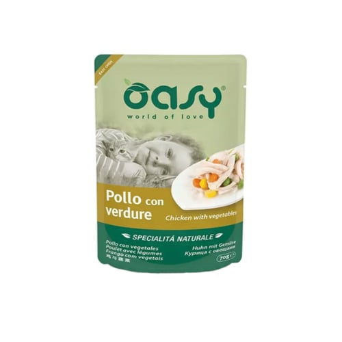 أوسي ناتشورال طعام رطب للقطط بالدجاج والخضروات 70...