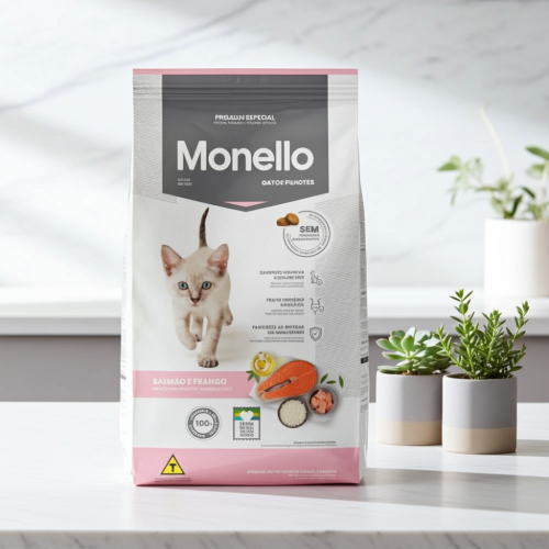 مونيلو طعام جاف للقطط الصغيرة بالسلمون والدجاج 10....