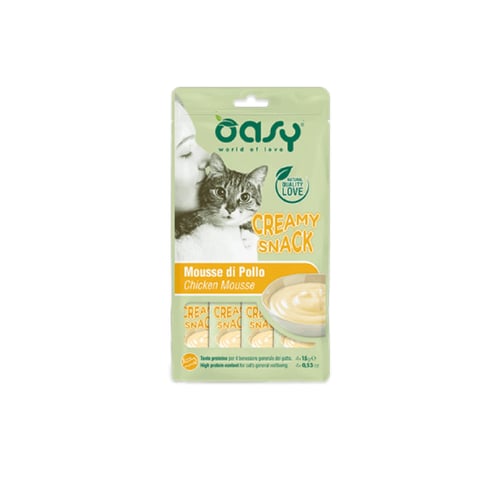 أوسي مكافآت الدجاج للقطط 4 × 15 غرام وجبة بروتينية...