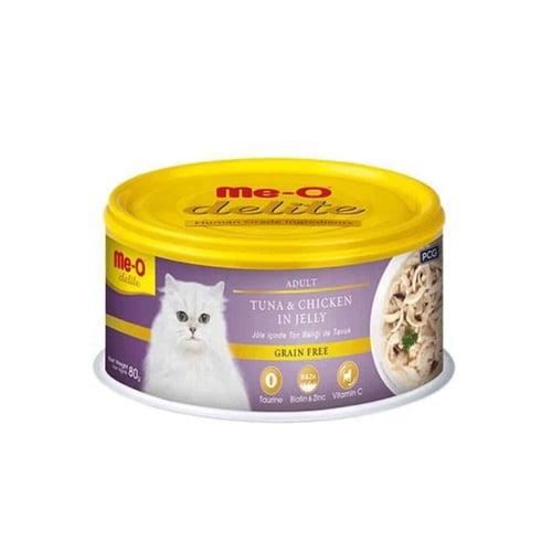 مياو طعام رطب للقطط البالغة بالتونة والدجاج في الج...