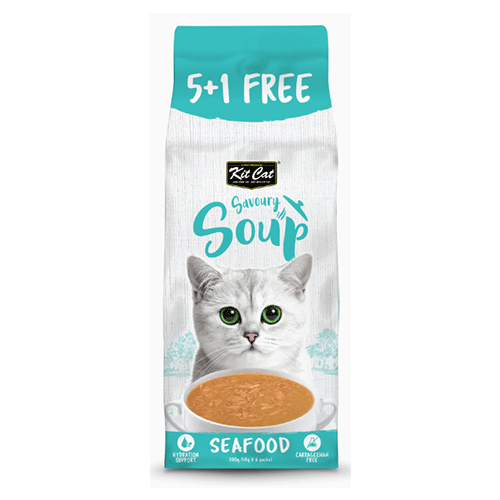 كت كات شوربة المأكولات البحرية للقطط ‎(6×50 جم)