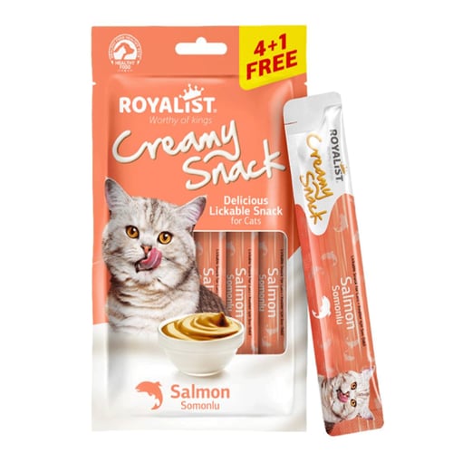 روياليست كريمة سلمون للقطط 5 × 15 غرام