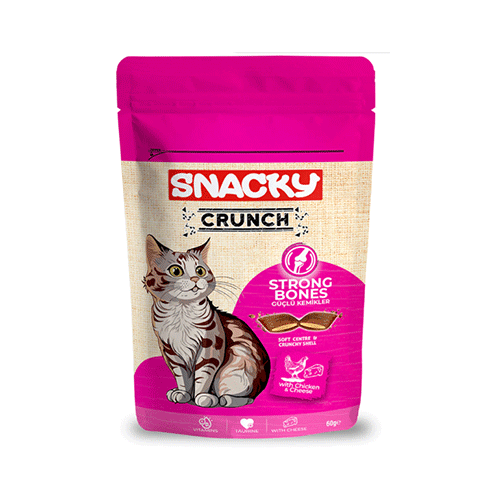 سناكي كرانش مكافآت قطط لتقوية العظام بنكهة الدجاج...