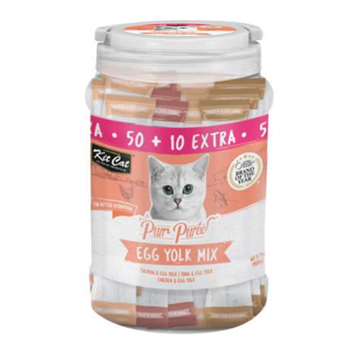 كت كات معجون قطط ميكس صفار البيض (عبوة اقتصادية 60...