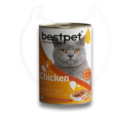 بيست بيت طعام معلب للقطط البالغة بنكهة الدجاج 400...