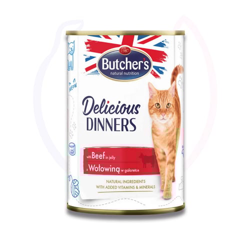 بوتشرز ديليشوس دينر قطع اللحم البقري في الجيلي 400...