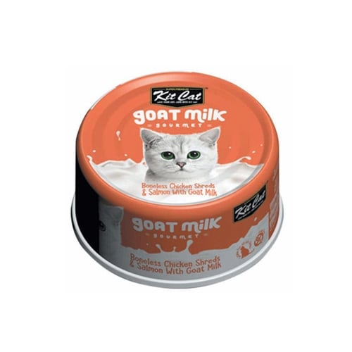 كت كات شرائح الدجاج مع السلمون وحليب الماعز – طعام...