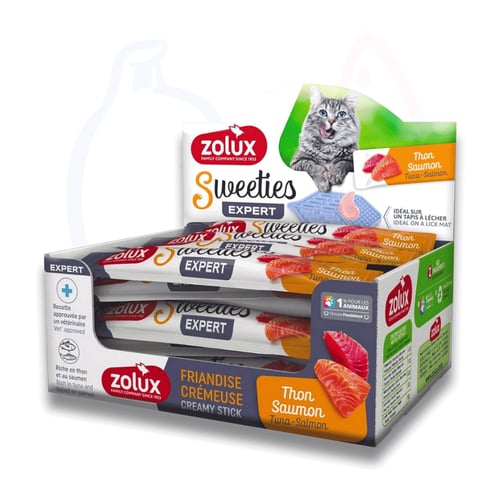 زولكس سويتيز مكافآت تونة و سلمون للقطط 48 فى 14غ