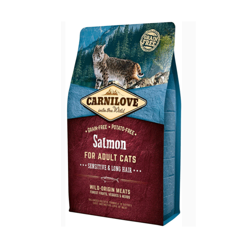 كرنيلوف طعام جاف بالسلمون للقطط البالغة الحساسة وط...