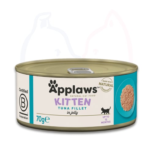 أبلاوز معلبات طعام رطب للقطط الصغيرة شرائح تونا في...