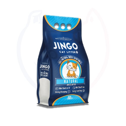 رمل القطط جينجو بدون رائحة 10 لتر