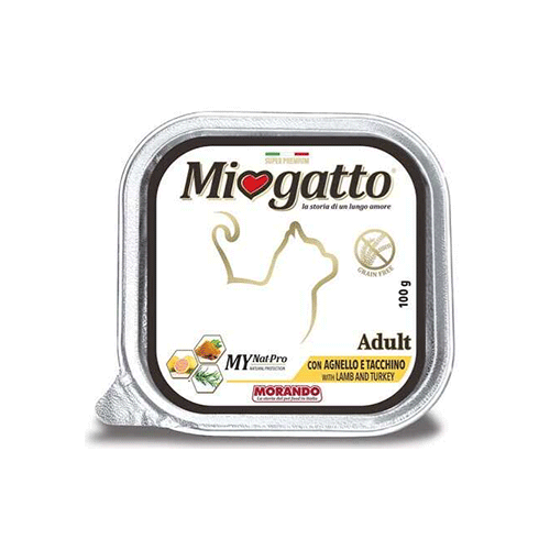 موراندو – طعام رطب للقطط البالغة بلحم الضأن والديك...