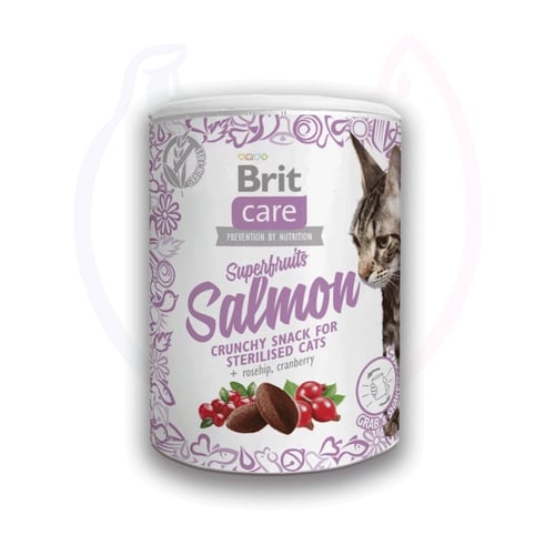 مكافآت سوبرفروت بالسلمون للقطط المعقمة من بريت كير...
