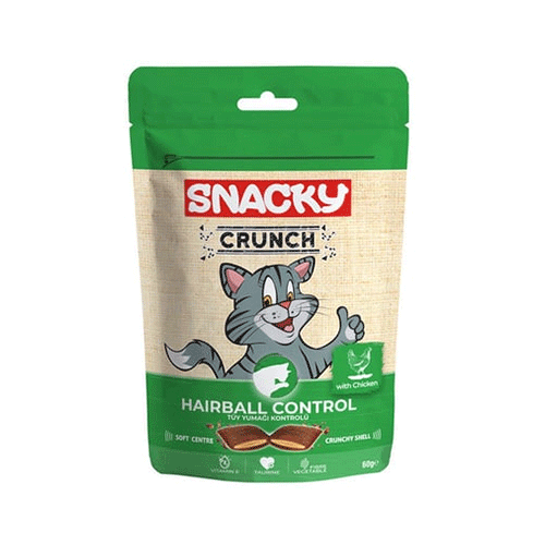 سناكي كرانش مكافآت قطط لمعالجة كرات الشعر بنكهة ال...