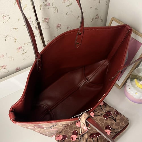 كوتش توت باق تشيري 32cm - كاكي وأحمر