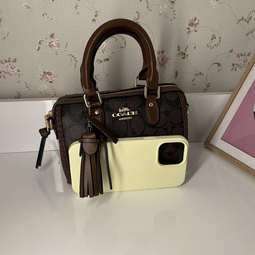 كوتش روان بني ١٨ سم ( أطراف مجدولة)