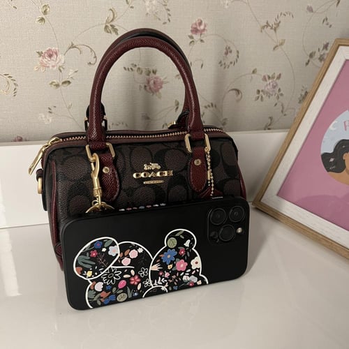 كوتش روان عنابي وبني ١٧ سم + تعليقة نجمة