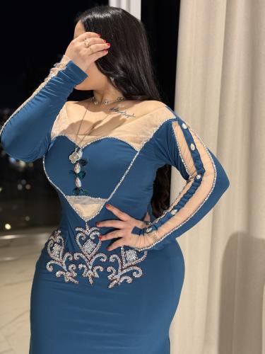 فستان تركوازي شك