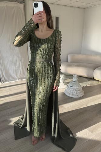 فستان سهرة شك بتنورة