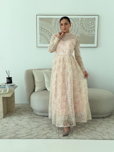 فستان عيد ناعم بلونين