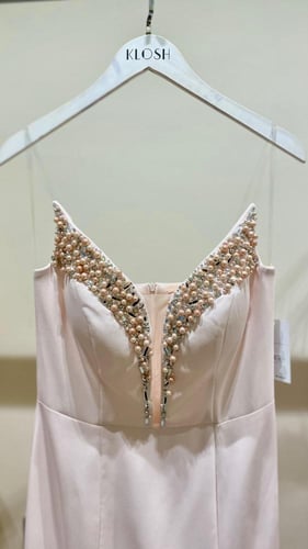 فستان مخصر كرستال فخم