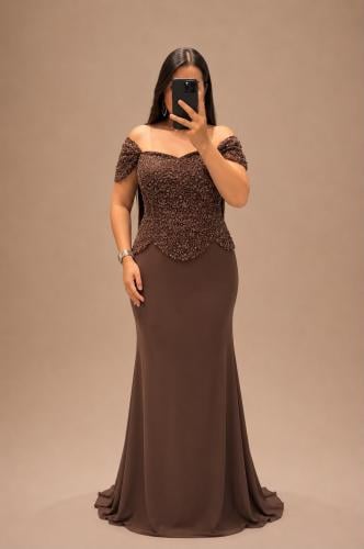 فستان سهرة قياسات كبيرة شك