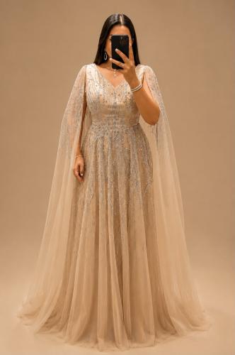 فستان سهرة قياسات كبيرة شك