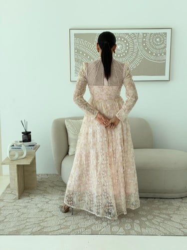 فستان عيد ناعم بلونين