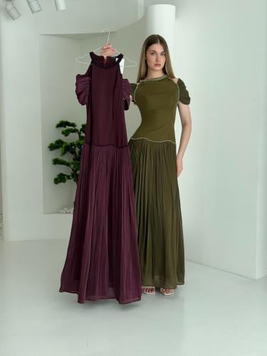 Soft off-shoulder dress
