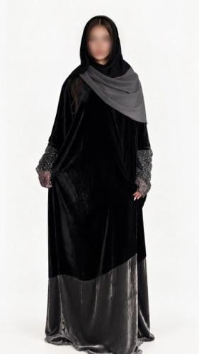 عباية مخمل A0239شتوية