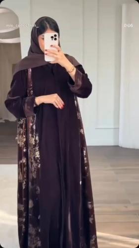 عباية مخمل A0223شتوية