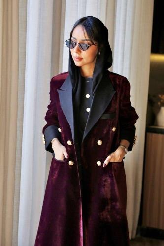 عباية بليزر مبطنة بقماش البونجية