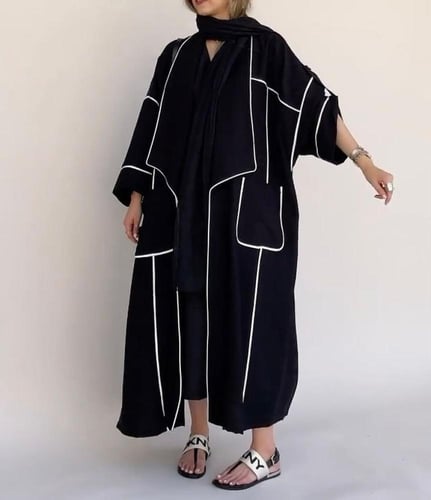 عباية صيفية لينن للسفر والطلعات