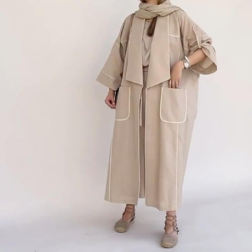 عباية صيفية لينن للسفر والطلعات