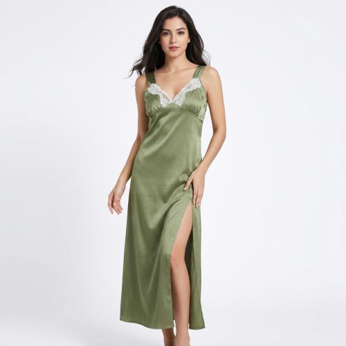 Signature long satin nightgown